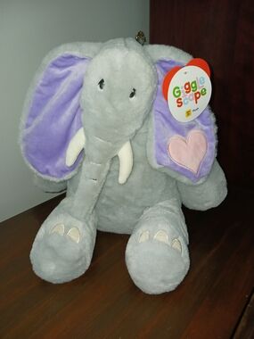 Target Gigglescape Valentine's Day Elephant Plush Heart Accents Stuffed Animal